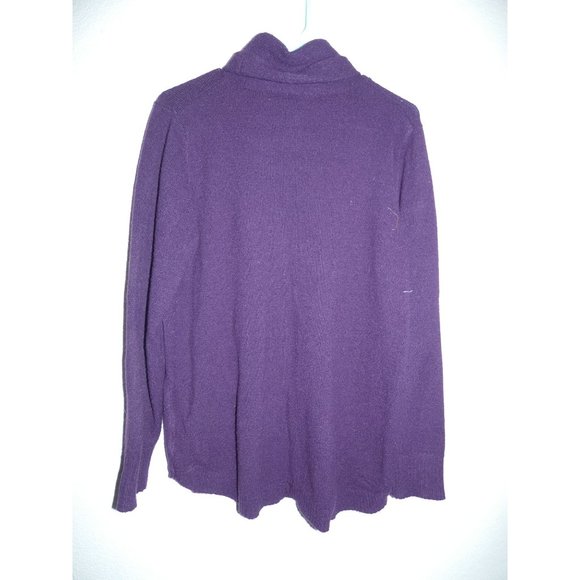 Women's Purple Large Sweater, Cable & gauge - Picture 4 of 5